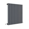 Hudson Reed Sloane 600 x 586mm Horizontal Single Panel Radiator - Anthracite - HLA55 -Cheap Bathroom Heating Store HLA55 P