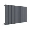 Hudson Reed Sloane 600 x 992mm Horizontal Single Panel Radiator - Anthracite - HLA56 -Cheap Bathroom Heating Store HLA56 P