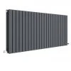 Hudson Reed Sloane 600 x 1398mm Horizontal Double Panel Radiator - Anthracite - HLA59D