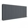 Hudson Reed Sloane 600 x 1572mm Horizontal Double Panel Radiator - Anthracite - HLA60D -Cheap Bathroom Heating Store HLA60D P