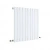 Hudson Reed Sloane 600 x 586mm Horizontal Single Panel Radiator - Satin White - HLW55 -Cheap Bathroom Heating Store HLW55 P