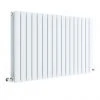Hudson Reed Sloane 600 x 992mm Horizontal Double Panel Radiator - Satin White - HLW56D -Cheap Bathroom Heating Store HLW56D P