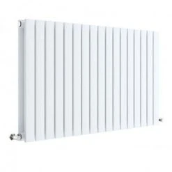 Hudson Reed Sloane 600 x 992mm Horizontal Double Panel Radiator - Satin White - HLW56D