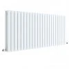 Hudson Reed Sloane 600 x 1398mm Horizontal Double Panel Radiator - Satin White - HLW59D -Cheap Bathroom Heating Store HLW59D P