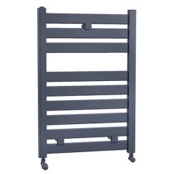 Fewston Straight Flat Panel Heated Towel Rail - W500 x H719mm - Anthracite