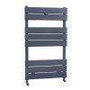 Malham Straight Flat Panel Heated Towel Rail - W500 x H840mm - Anthracite -Cheap Bathroom Heating Store HTR010 p