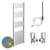 Cube 500 x 1420mm Heated Towel Rail (incl. Valves + Electric Heating Kit)
