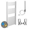 Cube 600 x 1100mm Heated Towel Rail (incl. Valves + Electric Heating Kit)