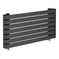 Milan Curved Anthracite 1000 x 500 Horizontal Designer Flat Panel Heated Towel Rail 8 Milan Curved Anthracite 1000 x 500 Horizontal Designer Flat Panel Heated Towel Rail -Cheap Bathroom Heating Store MCTR5105A3 d3 460