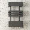 Milan Curved Anthracite 850 x 500 Designer Flat Panel Heated Towel Rail -Cheap Bathroom Heating Store MCTR855A2 p