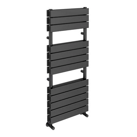 Milan Black Nickel 1200 x 500mm Double Panel Heated Towel Rail 4 Milan Black Nickel 1200 x 500mm Double Panel Heated Towel Rail - Image 2
