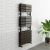 Milan Black Nickel 1200 x 500mm Double Panel Heated Towel Rail 2 Milan Black Nickel 1200 x 500mm Double Panel Heated Towel Rail -Cheap Bathroom Heating Store MILD2BN04 prod1