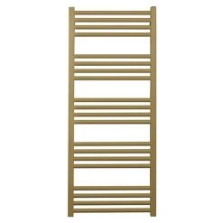 Crosswater MPRO 480 x 1140mm Heated Towel Rail - Brushed Brass Effect - MP48X1140F