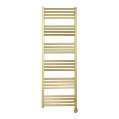Crosswater MPRO 480 x 1380mm Electric Only Towel Rail - Brushed Brass Effect - MP48X13800FELEC
