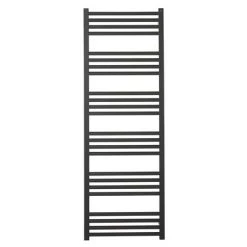 Crosswater MPRO 480 x 1380mm Heated Towel Rail - Matt Black - MP48X1380MB -Cheap Bathroom Heating Store MP48X1380MB D1 460