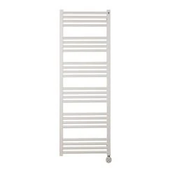 Crosswater MPRO 480 x 1380mm Electric Only Towel Rail - Matt White - MP48X1380MWELEC