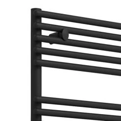 Monza Black 730 x 500 Round Bar Heated Towel Rail -Cheap Bathroom Heating Store MZ8MB d2v1 460