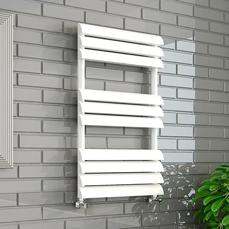 Monza 500 x 850mm Venetian Style White Designer Towel Rail 3 Monza 500 x 850mm Venetian Style White Designer Towel Rail
