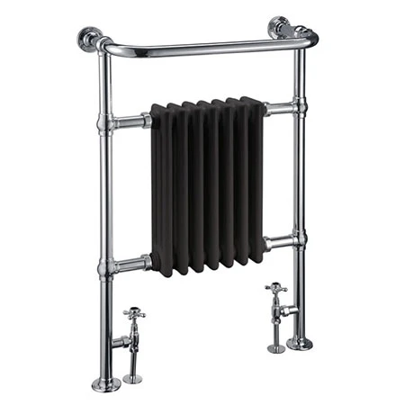 Burlington Trafalgar Black Heated Towel Rail Radiator 3 Burlington Trafalgar Black Heated Towel Rail Radiator
