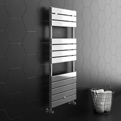 Milan Heated Towel Rail 1213mm x 500mm Chrome