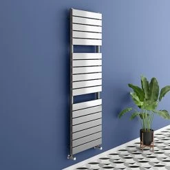 Milan Chrome 1512 x 500mm Flat Panel Heated Towel Rail