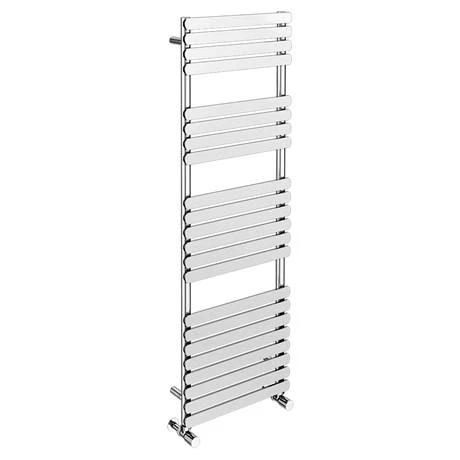 Murano Flat 1500 x 500mm Chrome Modern Heated Towel Rail - 22 Sections 4 Murano Flat 1500 x 500mm Chrome Modern Heated Towel Rail - 22 Sections - Image 2