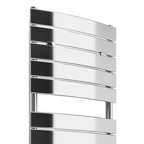 Milan Curved Heated Towel Rail 1512mm x 493mm Chrome 4 Milan Curved Heated Towel Rail 1512mm x 493mm Chrome - Image 2
