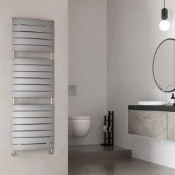 Milan Curved Heated Towel Rail 1512mm x 493mm Chrome 7 Milan Curved Heated Towel Rail 1512mm x 493mm Chrome -Cheap Bathroom Heating Store RAD10C detail02 460