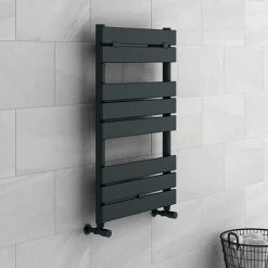 Milan Heated Towel Rail 840mm x 500mm Anthracite