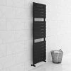 Milan Matt Black 1512 x 500mm Heated Towel Rail 1 Milan Matt Black 1512 x 500mm Heated Towel Rail -Cheap Bathroom Heating Store RAD15MB prod1a