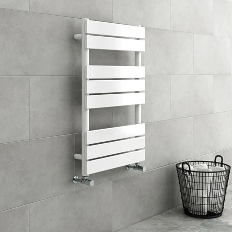 Milan White 800 x 490mm Heated Towel Rail 3 Milan White 800 x 490mm Heated Towel Rail