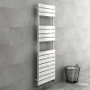 Milan White 1500 x 500mm Heated Towel Rail -Cheap Bathroom Heating Store RAD22W np1