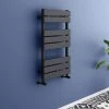 Milan Matt Black 840mm x 500mm Heated Towel Rail -Cheap Bathroom Heating Store RAD8MB prod
