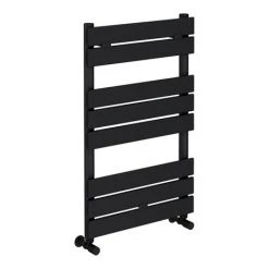 Milan Matt Black 840mm x 500mm Heated Towel Rail 8 Milan Matt Black 840mm x 500mm Heated Towel Rail -Cheap Bathroom Heating Store RAD8MB detail1 460