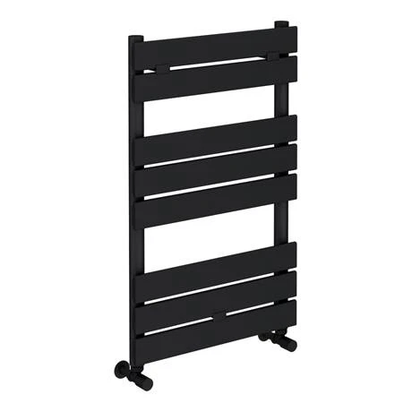 Milan Matt Black 840mm x 500mm Heated Towel Rail 5 Milan Matt Black 840mm x 500mm Heated Towel Rail - Image 3