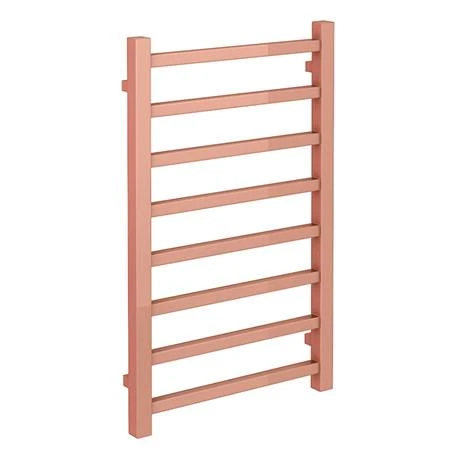 Brooklyn Square 800 x 500mm Rose Gold Heated Towel Rail 4 Brooklyn Square 800 x 500mm Rose Gold Heated Towel Rail - Image 2