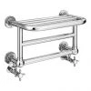 Chatsworth Traditional 300 x 500mm Chrome Heated Towel Rail Shelf -Cheap Bathroom Heating Store SUN D21 prod