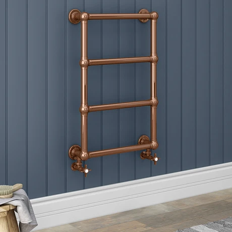 Bloomsbury Copper 498 x 748mm Wall Mounted Towel Rail 3 Bloomsbury Copper 498 x 748mm Wall Mounted Towel Rail