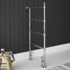 Chatsworth Traditional 1194 x 598mm Chrome Space-Saving Heated Towel Rail -Cheap Bathroom Heating Store TR26SS n p