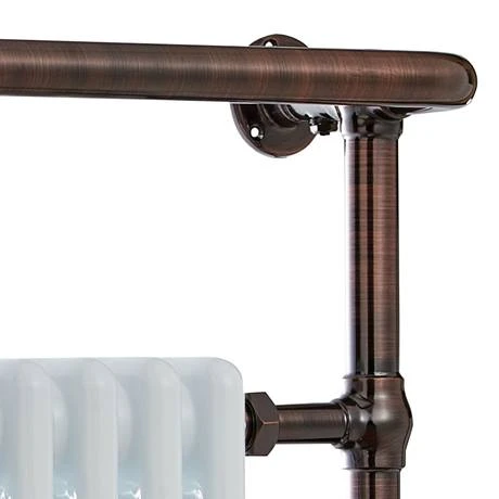 Chatsworth Savoy Antique Copper Traditional Heated Towel Rail Radiator 4 Chatsworth Savoy Antique Copper Traditional Heated Towel Rail Radiator - Image 2