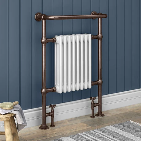 Chatsworth Savoy Antique Copper Traditional Heated Towel Rail Radiator 3 Chatsworth Savoy Antique Copper Traditional Heated Towel Rail Radiator