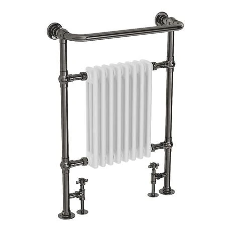 Chatsworth Savoy Black Nickel Traditional Heated Towel Rail 4 Chatsworth Savoy Black Nickel Traditional Heated Towel Rail - Image 2