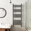Keswick Anthracite Traditional 500 x 1200mm Heated Towel Rail -Cheap Bathroom Heating Store TRATR120A p