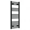 Toreno Black Curved W400 x H1000mm Heated Towel Rail -Cheap Bathroom Heating Store TRB410C p