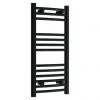 Toreno Black Curved W400 x H800mm Heated Towel Rail -Cheap Bathroom Heating Store TRB480C p