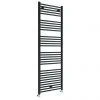 Toreno Black W600 x H1800mm Heated Towel Rail - Straight 1 Toreno Black W600 x H1800mm Heated Towel Rail - Straight -Cheap Bathroom Heating Store TRB618 p