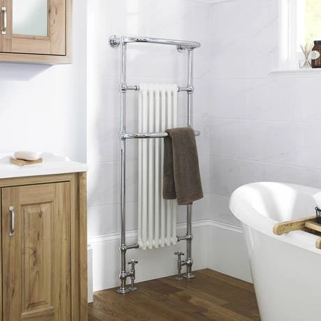 Dartford Traditional Floor Mounted Heated Towel Rail Radiator 4 Dartford Traditional Floor Mounted Heated Towel Rail Radiator - Image 2