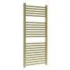 Venice Cubo Heated Towel Rail - Brushed Brass (1110 x 500mm) -Cheap Bathroom Heating Store VCTR115BB p