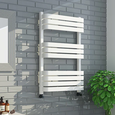 Venice White 800 x 500 Designer D-Shaped Heated Towel Rail 3 Venice White 800 x 500 Designer D-Shaped Heated Towel Rail