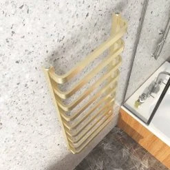 Venice Brushed Brass Designer Heated Towel Rail (500 x 1200mm) 8 Venice Brushed Brass Designer Heated Towel Rail (500 x 1200mm) -Cheap Bathroom Heating Store VENBB125 d2 460